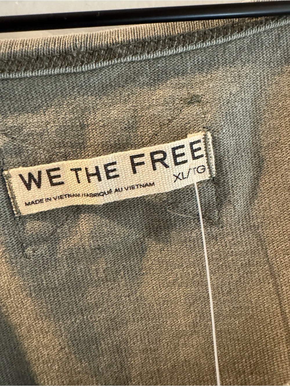 Free People We The Free Laurel Oak Green Smoke NWT XL Henley T Boho Cottagecore - Picture 4 of 7